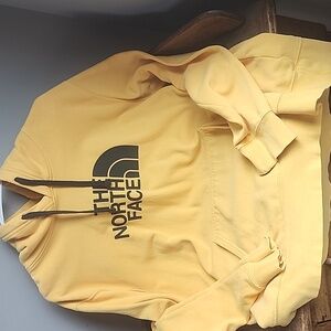 North Face Mens Hoodie XL Tall, Yellow Good Condition